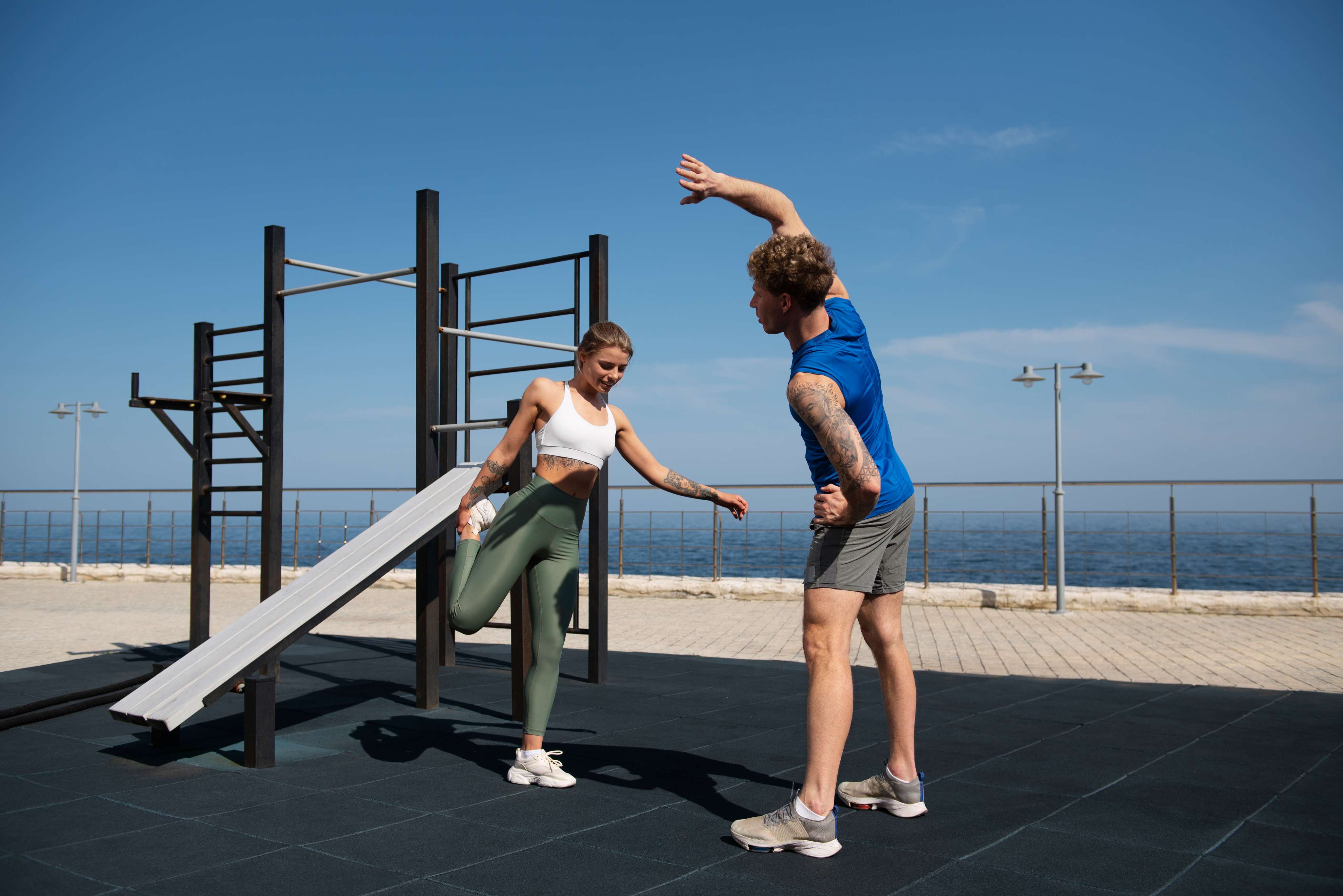 outdoor  gym setup